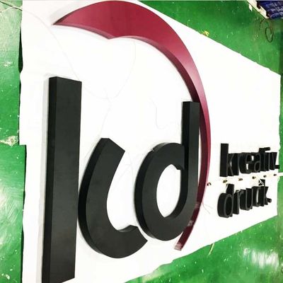 Segno retroilluminato di costruzione 6500K della lettera della facciata 3d