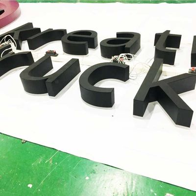 Matte Metal Backlit Letter Sign 50000 ore di vita