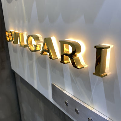 Segni illuminati retroilluminati di numeri e della lettera per il CE RoHS di affari