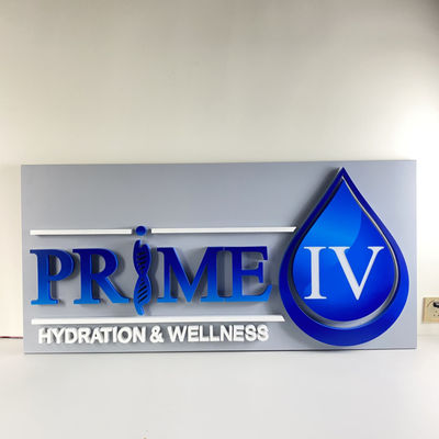 le lettere retroilluminate SMD 5050 di acciaio inossidabile di 20mm hanno condotto i bordi illuminati del segno