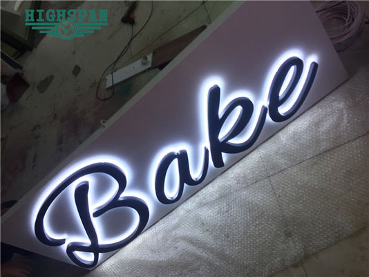 Il laser ha tagliato le lettere retroilluminate del contrassegno di acciaio inossidabile del bordo 12V del segno della lettera