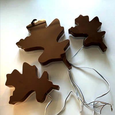 Segno retroilluminato del metallo ruggine d'acciaio delle lettere di Rose Gold Mirror Backlit Stainless dell'anti