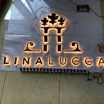 L'OEM ha illuminato la lettera di Manica acceso firma il polacco retroilluminato dello specchio