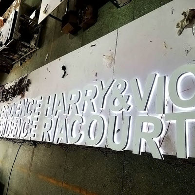 Bordo del segno di incandescenza principale acrilico retroilluminato di profondità del segno 2-20cm della lettera del ristorante