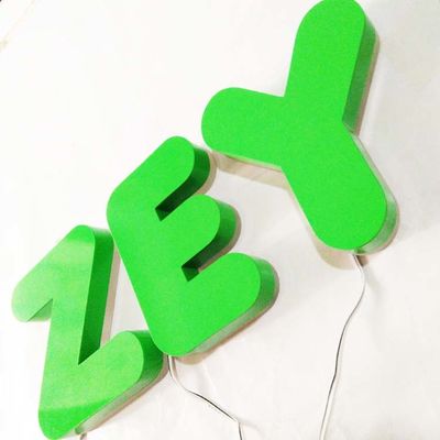 3D all'aperto ha illuminato il segno retroilluminato principale Logo For Business della lettera