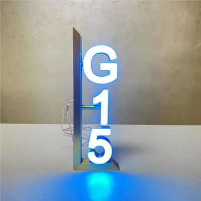 Targhe di immatricolazione della porta dell'hotel del segno di numero civico dello specchio dell'oro DC12V