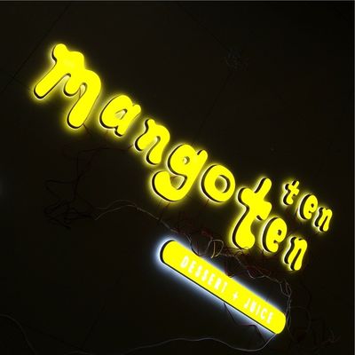 Pubblicità del contrassegno acrilico 12VDC delle lettere di Shopfront LED