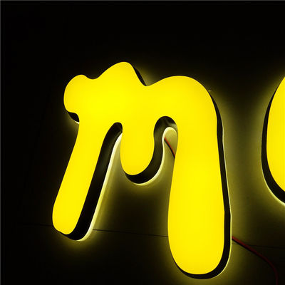 Pubblicità del contrassegno acrilico 12VDC delle lettere di Shopfront LED