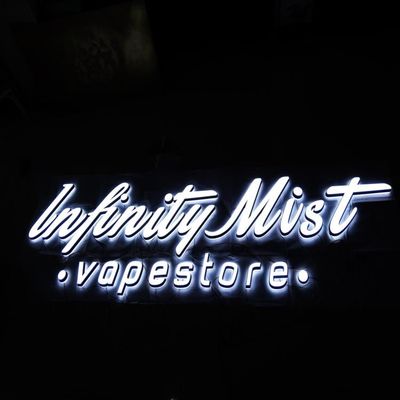 Doppi fronti che accendono il contrassegno d'iscrizione acrilico AC110V-240V di acciaio inossidabile delle lettere del LED