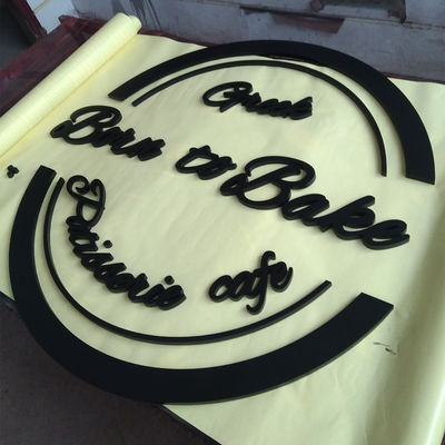 Il segno acrilico della lettera 3D non ha illuminato le lettere di Logo Wall Mount Logo Sign di affari