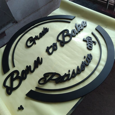 Il segno acrilico della lettera 3D non ha illuminato le lettere di Logo Wall Mount Logo Sign di affari