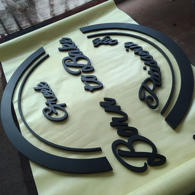 Il segno acrilico della lettera 3D non ha illuminato le lettere di Logo Wall Mount Logo Sign di affari