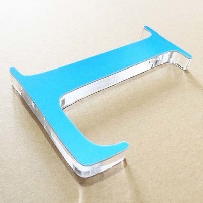 Logo dell'ufficio interno 3D Letter Sign 2mm Alfabeto acrilico con stampa UV