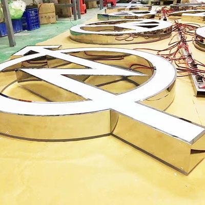 Segni di acciaio inossidabile Logo Giant Light Up Letters per il CE ROHS di eventi