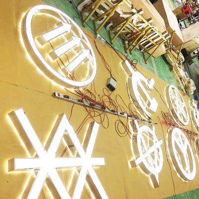 Segni di acciaio inossidabile Logo Giant Light Up Letters per il CE ROHS di eventi