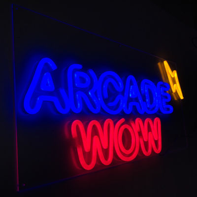 Decorazione flessibile acrilica del contrassegno del negozio dell'insegna al neon del PVC all'aperto