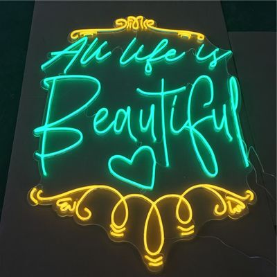 Dell'interno della decorazione principali accendono le lettere al neon IP65 impermeabili