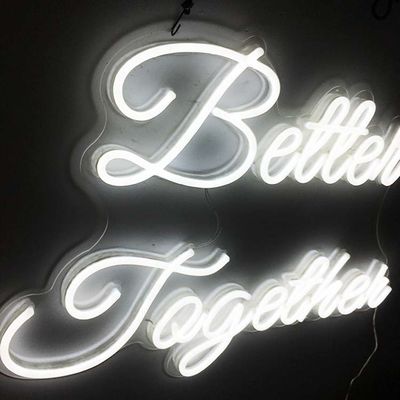 L'insegna al neon bianca di colore LED migliora insieme 12VDC