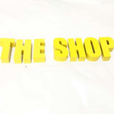 L'oro spazzola la profondità del segno 10cm della lettera del metallo di acciaio inossidabile per i servizi governativi