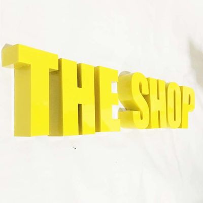 L'oro spazzola la profondità del segno 10cm della lettera del metallo di acciaio inossidabile per i servizi governativi