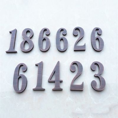 Lettere d'annata del metallo della Camera d'acciaio ed UL acida dei segni di numeri anti