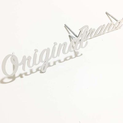 Il segno bianco della lettera del metallo della pittura del taglio piano ha spazzolato il contrassegno della lettera di Manica SS304