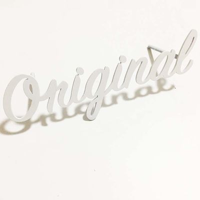 Il segno bianco della lettera del metallo della pittura del taglio piano ha spazzolato il contrassegno della lettera di Manica SS304