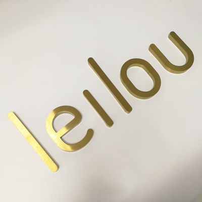 Il segno della lettera del metallo del deposito dei cosmetici del ODM dell'OEM ha fabbricato all'aperto