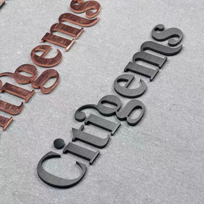 CE di alluminio ROHS della lettera di Manica dell'acciaio di Cutted Logo Metal Letter Sign Stainless