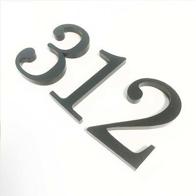 Matte Acrylic House Number Plaques nero firma il ODM dell'OEM riciclabile