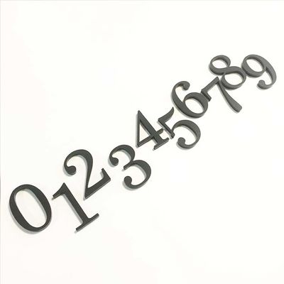 Matte Acrylic House Number Plaques nero firma il ODM dell'OEM riciclabile