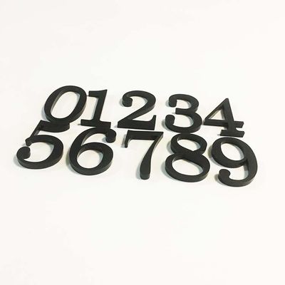 Matte Acrylic House Number Plaques nero firma il ODM dell'OEM riciclabile