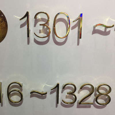 Un innesto a vite illuminato di 304 del metallo di acciaio inossidabile segni di indirizzo