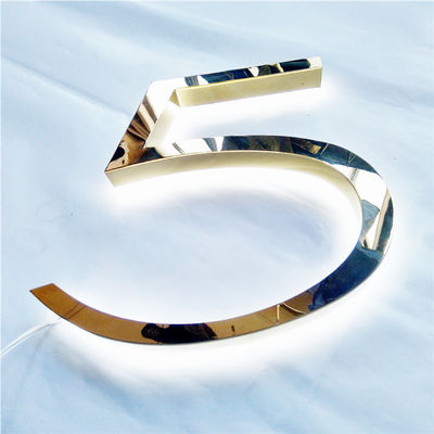 Il laser del segno di numero civico della spazzola dell'oro di alta luminosità ha tagliato il CE RoHS