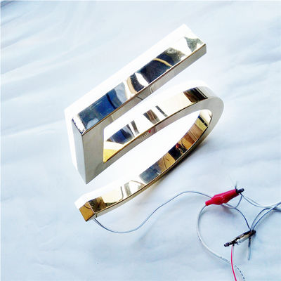 Il laser del segno di numero civico della spazzola dell'oro di alta luminosità ha tagliato il CE RoHS