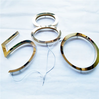 Il laser del segno di numero civico della spazzola dell'oro di alta luminosità ha tagliato il CE RoHS