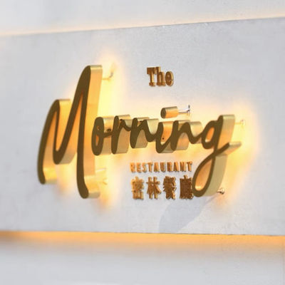 Taglio del laser di Logo And Lettering Storefront Sign 12VDC del metallo