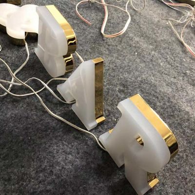 12mm Acrylic Company Logo Wall Sign Aluminum Channel segna l'anti ruggine con lettere