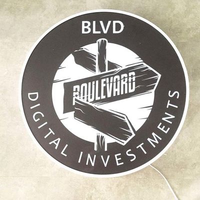 Su ordinazione principali accendono la pubblicità all'aperto di spessore di logo 50-200mm