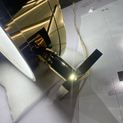 Il deposito acrilico luminoso rotondo del contrassegno di Lightbox usa anti settico dell'anti ruggine