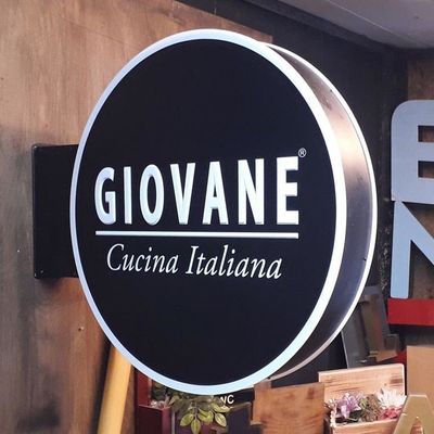 Il doppio di verniciatura di 12V LED di affari del ristorante del segno del nero all'aperto del bordo ha parteggiato