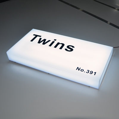 Il quadrato ha condotto il CE acrilico ROHS del segno di Lightbox