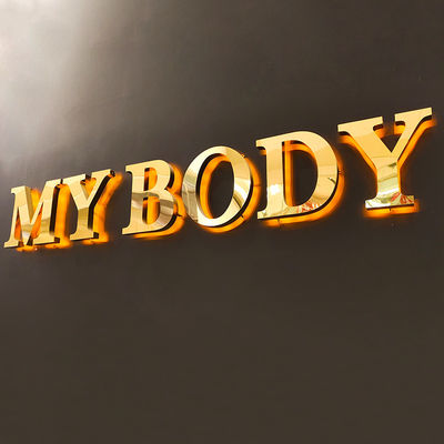 Il metallo 3d ha illuminato lo spessore anteriore del segno 5-20cm del deposito