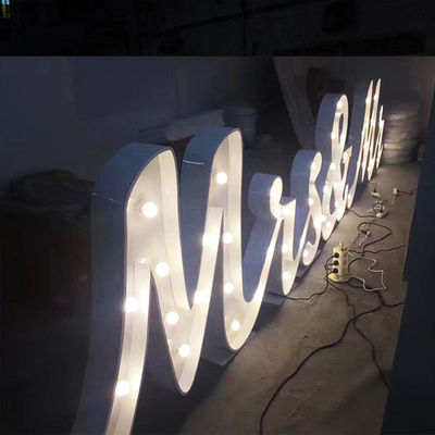 Il metallo del segno della lettera della tenda foranea della decorazione di nozze ha dipinto il CE ROHS