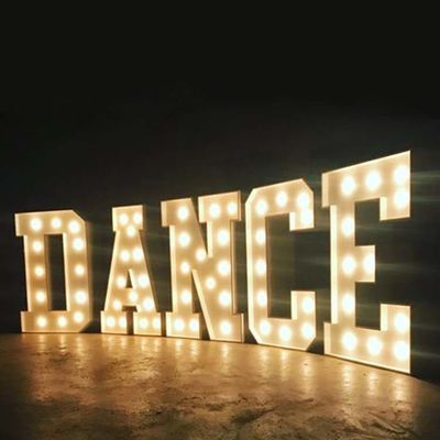 Segno d'annata 4ft della lettera della tenda foranea di HIGHSPAN con le lampadine