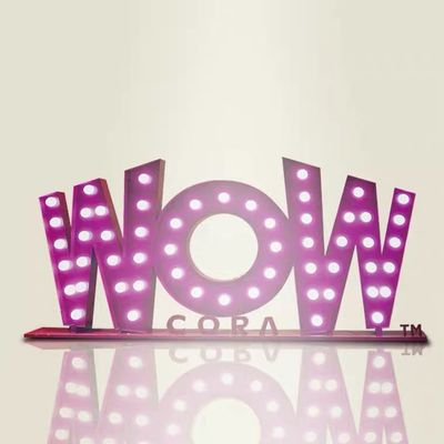 Segno d'annata 4ft della lettera della tenda foranea di HIGHSPAN con le lampadine