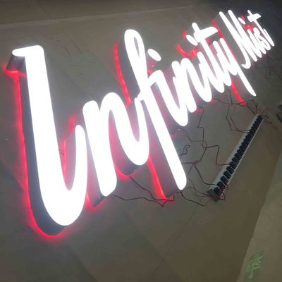 Il laser su ordinazione all'aperto ha tagliato il bordo HIGHSPAN di Logo Signs Light Up Sign del metallo