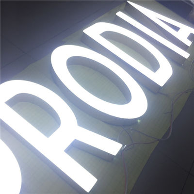 Il laser su ordinazione all'aperto ha tagliato il bordo HIGHSPAN di Logo Signs Light Up Sign del metallo