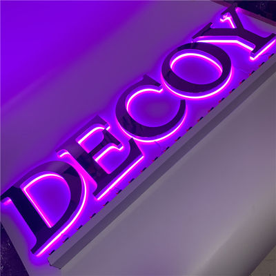 Segno principale metallo AC110V di acciaio inossidabile Antivari del segno 12v della lettera di Manica 3D