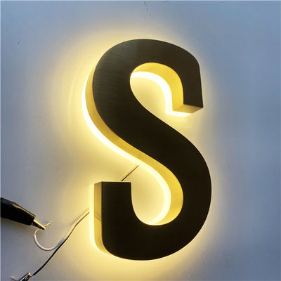 CE retroilluminato ROHS di acciaio inossidabile del bordo del segno del ristorante di HIGHSPAN